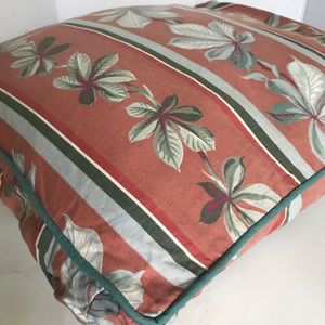 40s 50s Barkcloth Pillow Cover  Square Cushion
